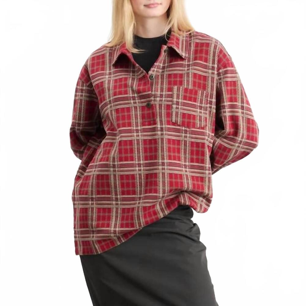 NEW ISABEL MARANT bruna shirt in red check